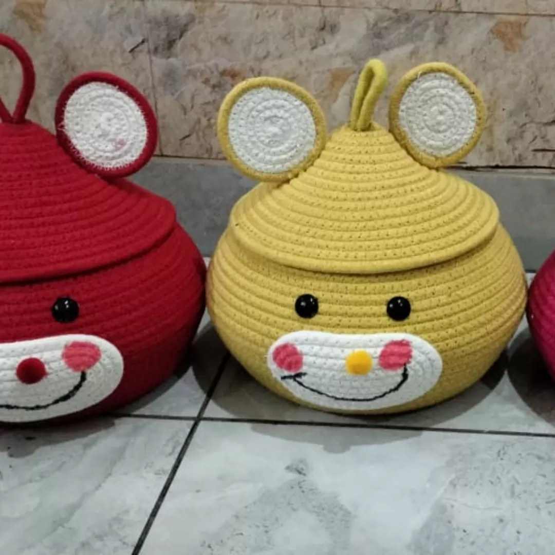 FREEDOO Cotton Rope Hamper Basket